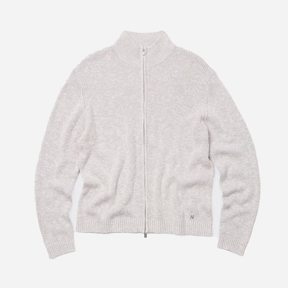 Atlantic Zip Cardigan - Blue Mix