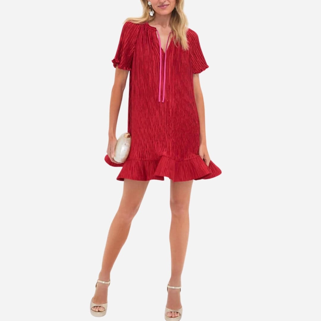 Venus Mini Dress - Crimson Multi