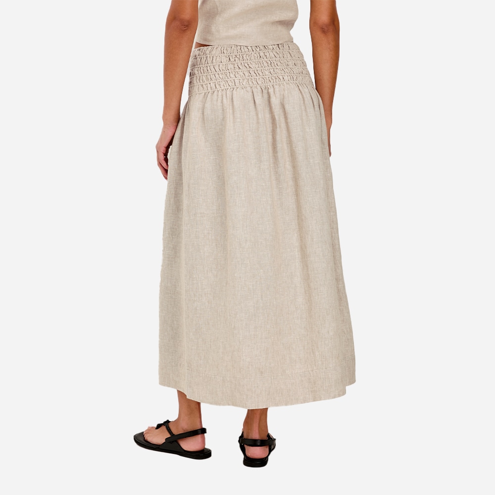 Alessa Skirt - Heathered Flax