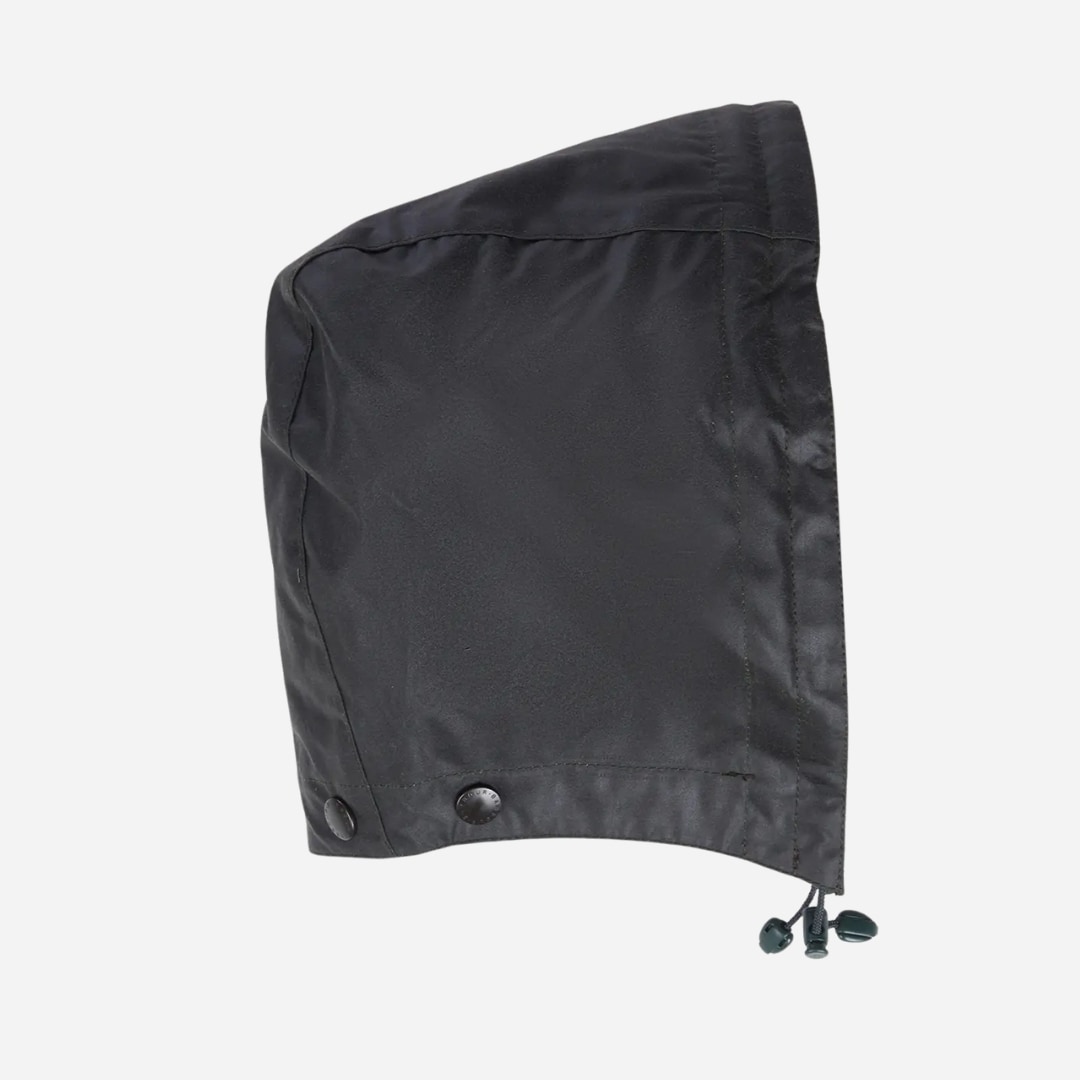 Waxed Cotton Hood - Sage