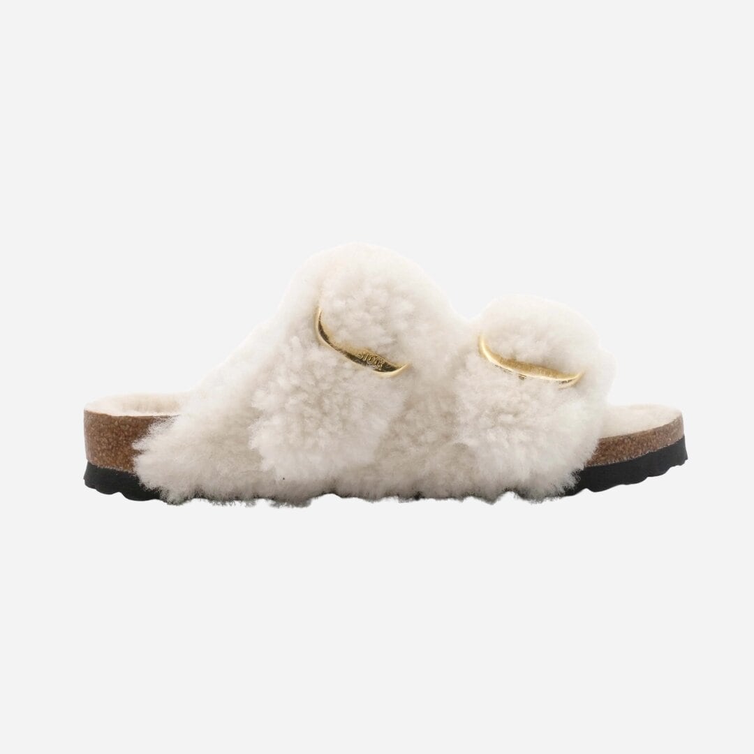 Arizona Big Buckle Fur - Teddy Eggshell