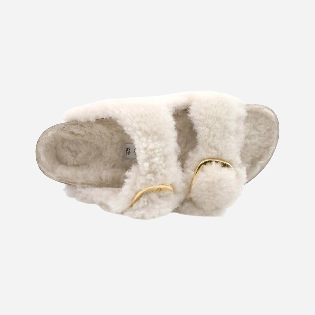 Arizona Big Buckle Fur - Teddy Eggshell