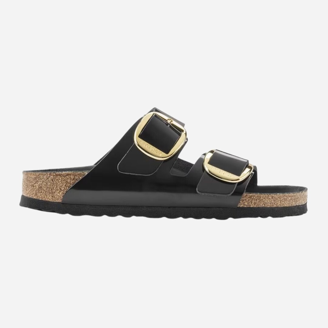Arizona Big Buckle Natural Leather Patent - Nappa Glamour