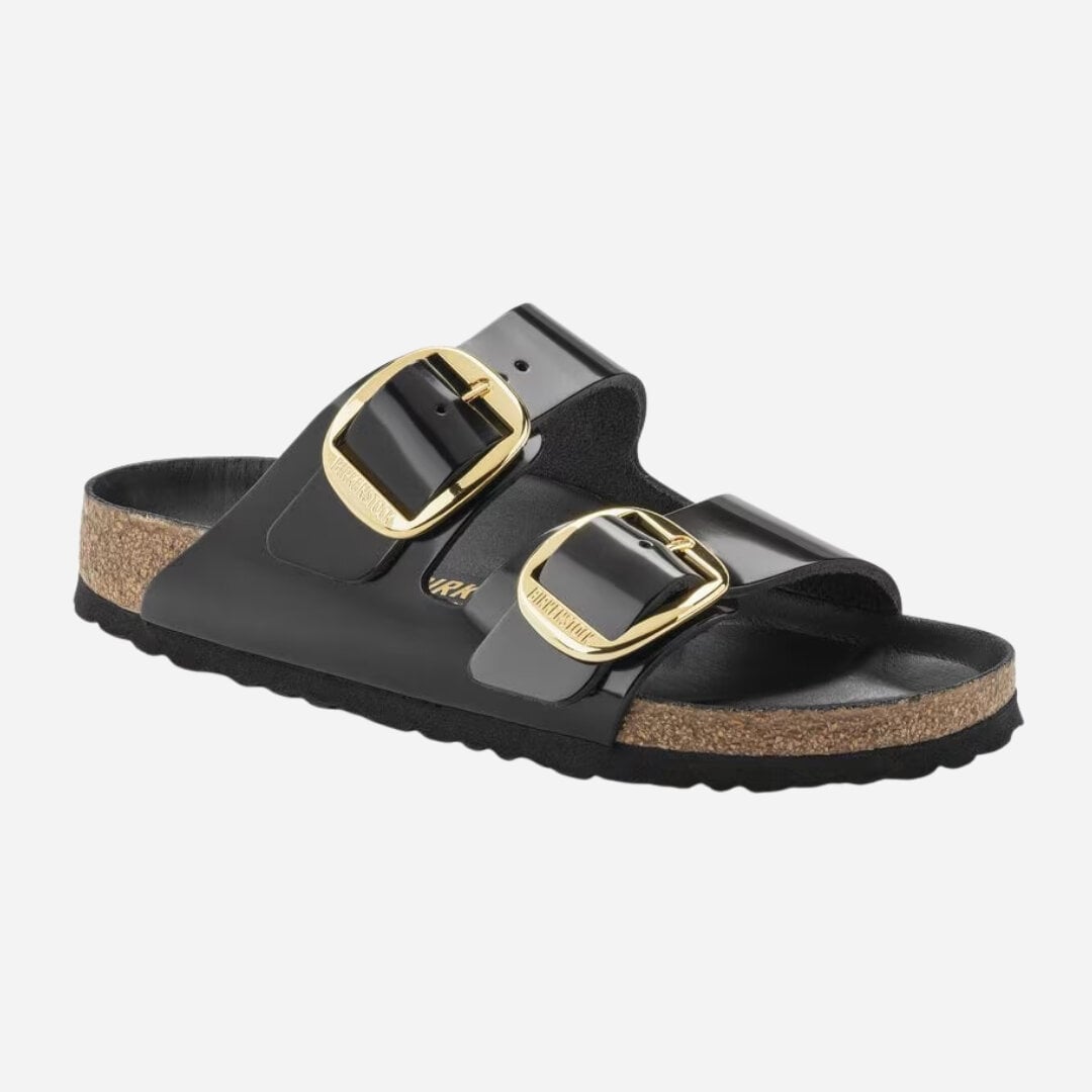 Arizona Big Buckle Natural Leather Patent - Nappa Glamour