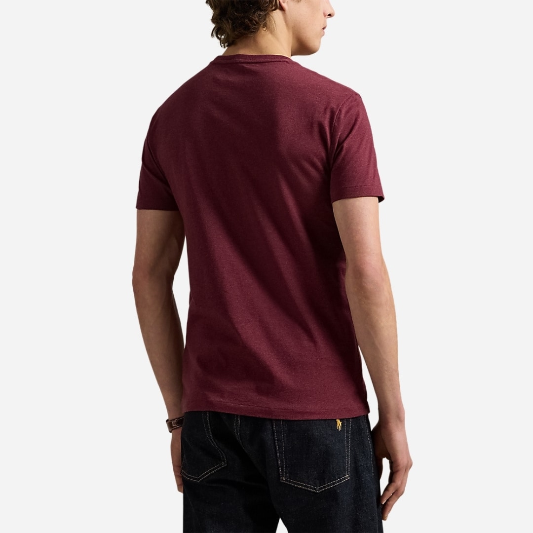 Custom Slim Fit Jersey Crewneck T-Shirt - Spring Wine Heather