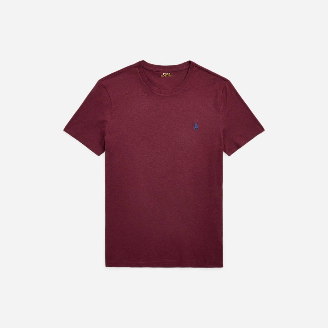 Custom Slim Fit Jersey Crewneck T-Shirt - Spring Wine Heather
