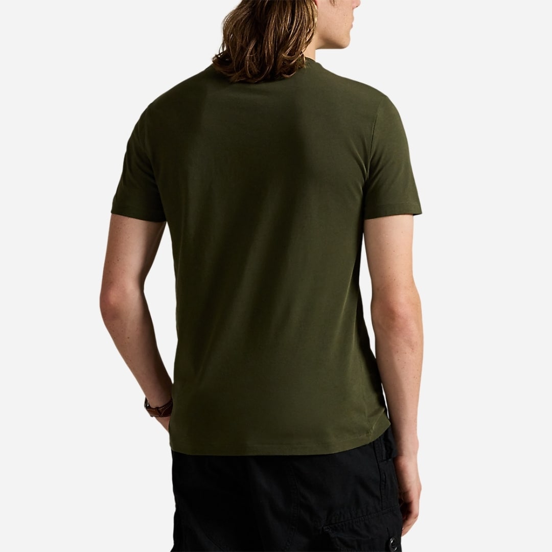 Custom Slim Fit Jersey Crewneck T-Shirt - Company Olive