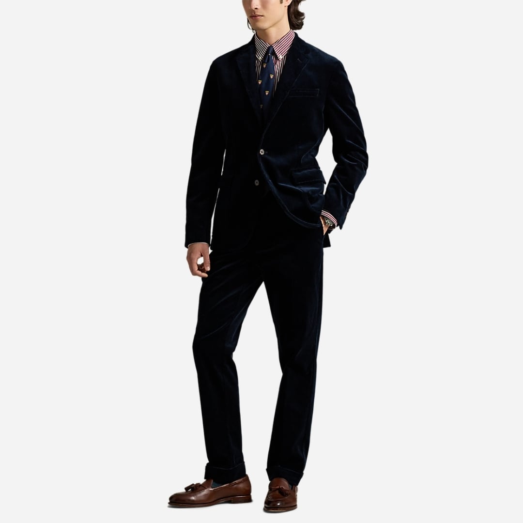 Slim Fit Striped Stretch Poplin Shirt - Classic Wine White