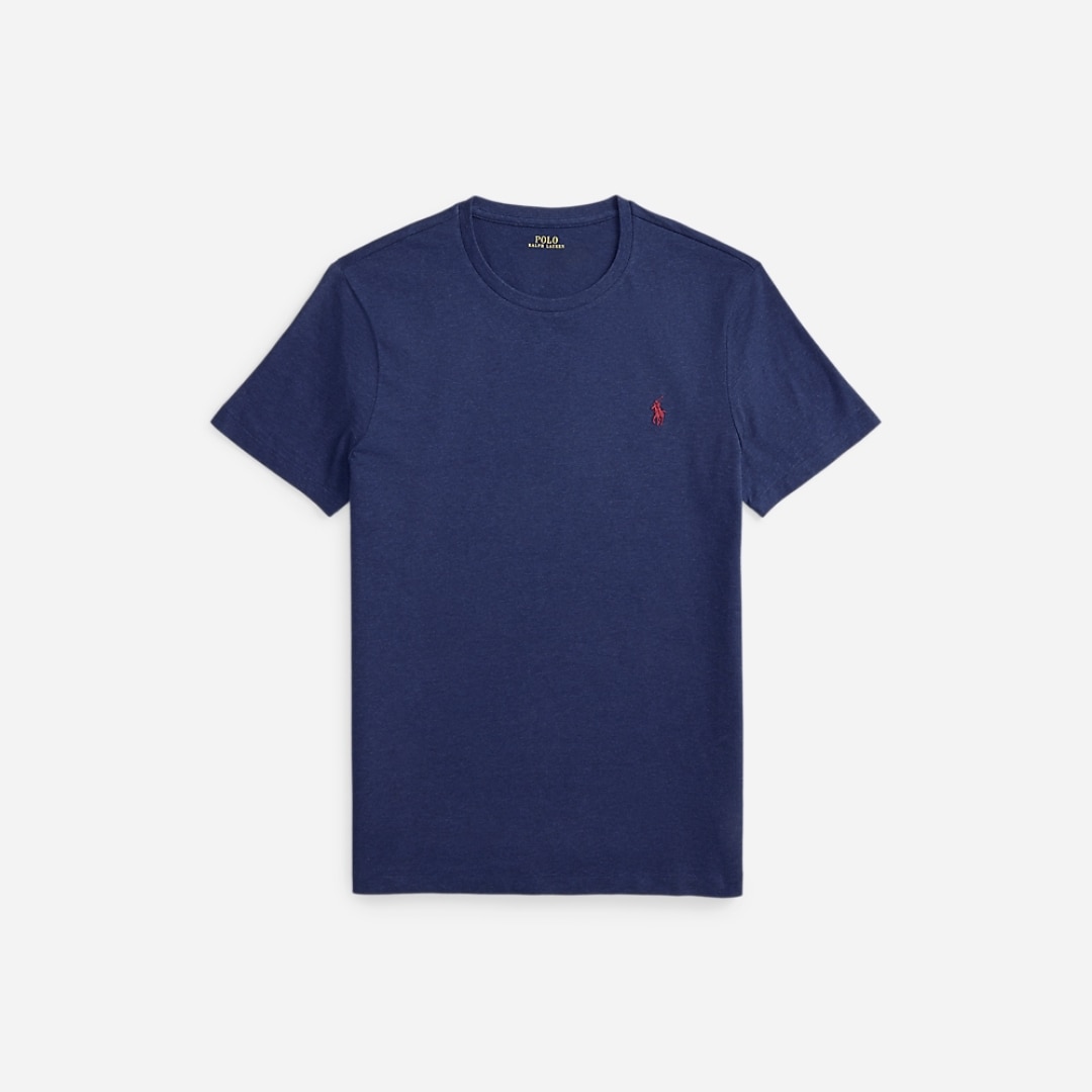 Custom Slim Fit Jersey Crewneck T-Shirt - Spring Navy Heather