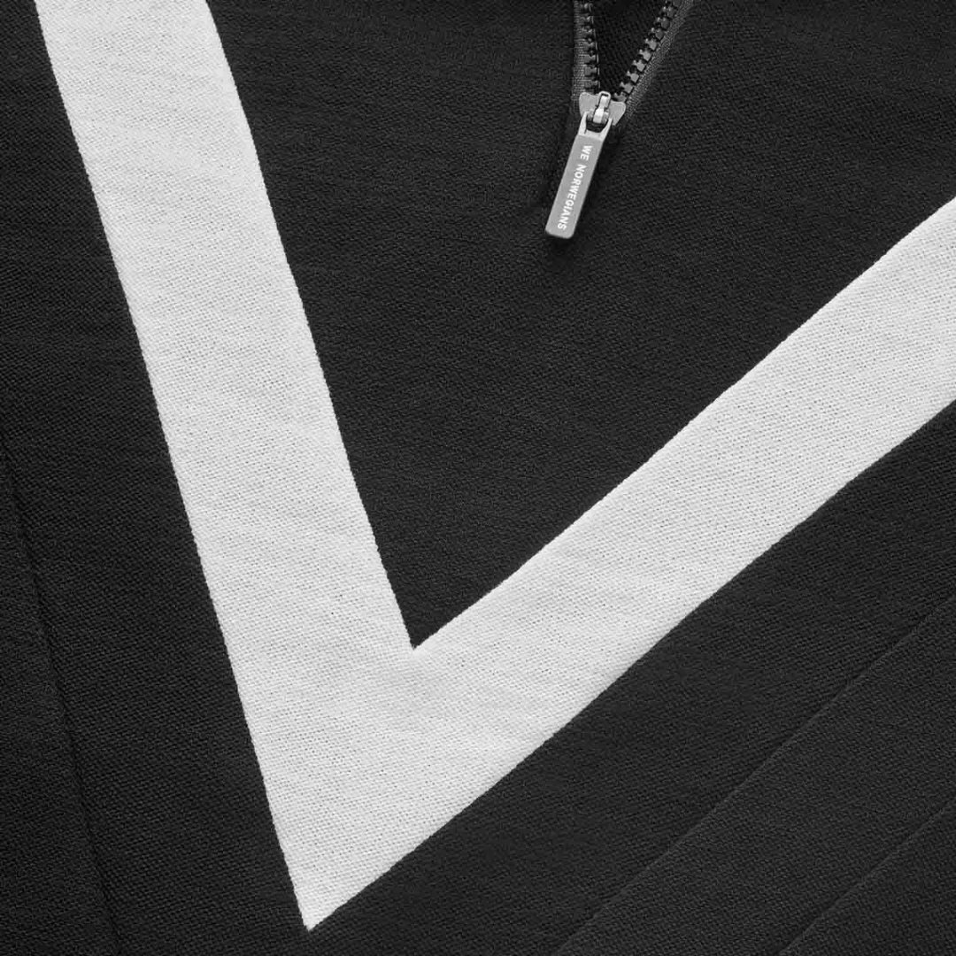 Voss Chevron Zipup Women - Black