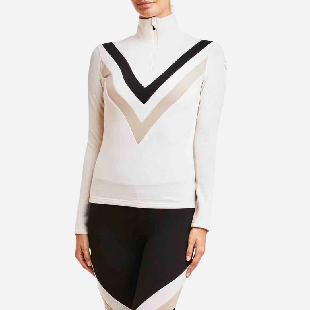 Voss Chevron Zipup Women - Off White
