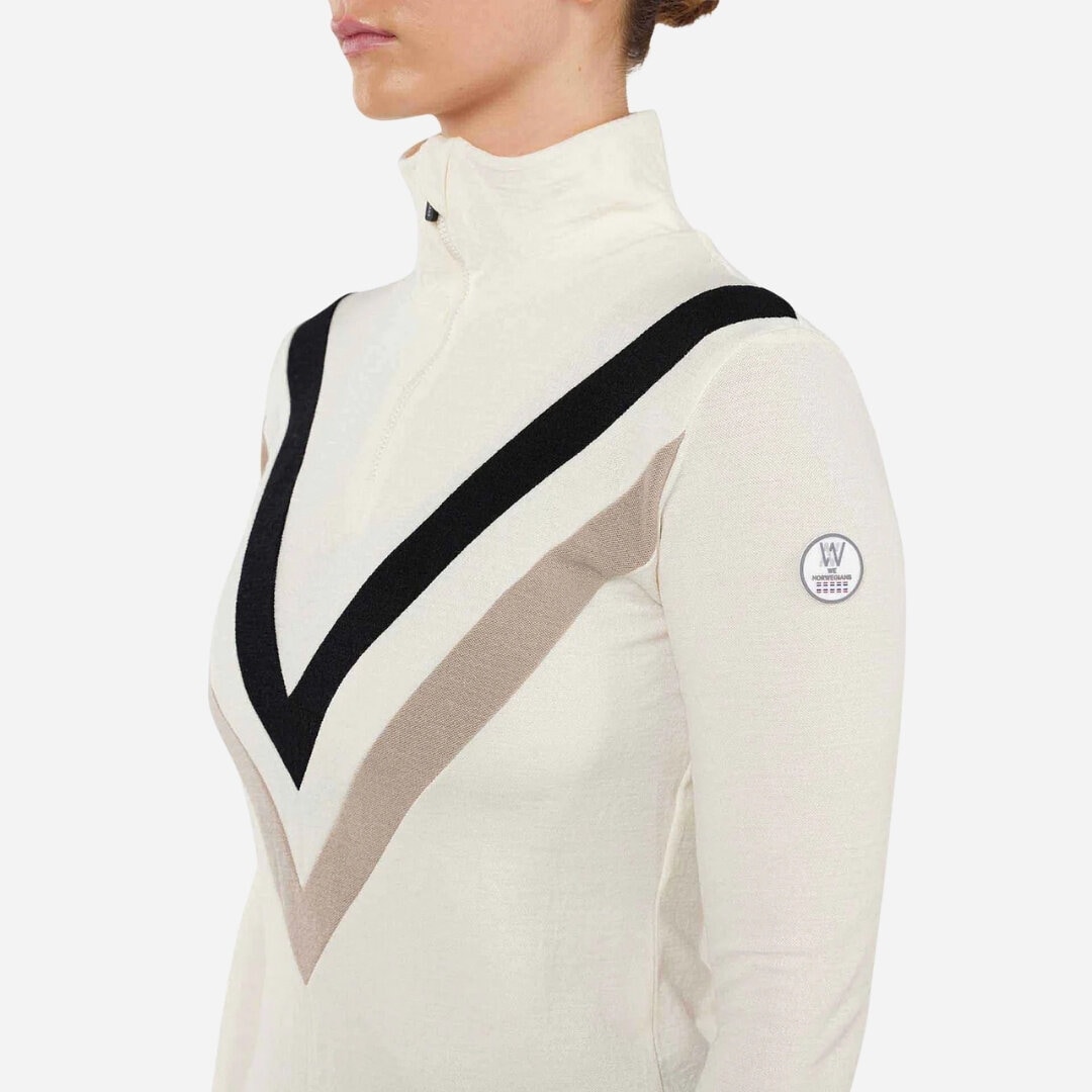 Voss Chevron Zipup Women - Off White