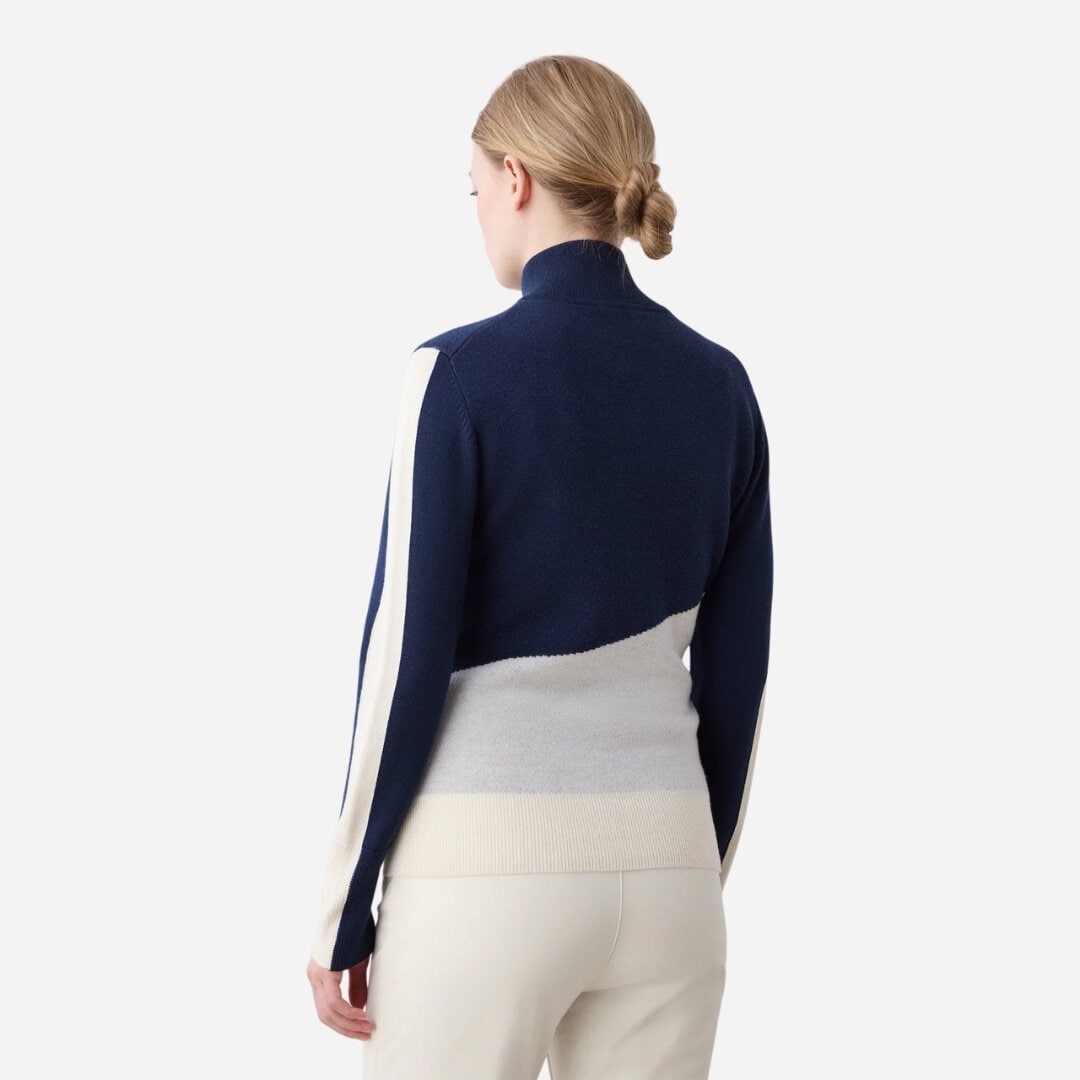 Afterski Zipup Sweater - Navy-Blue