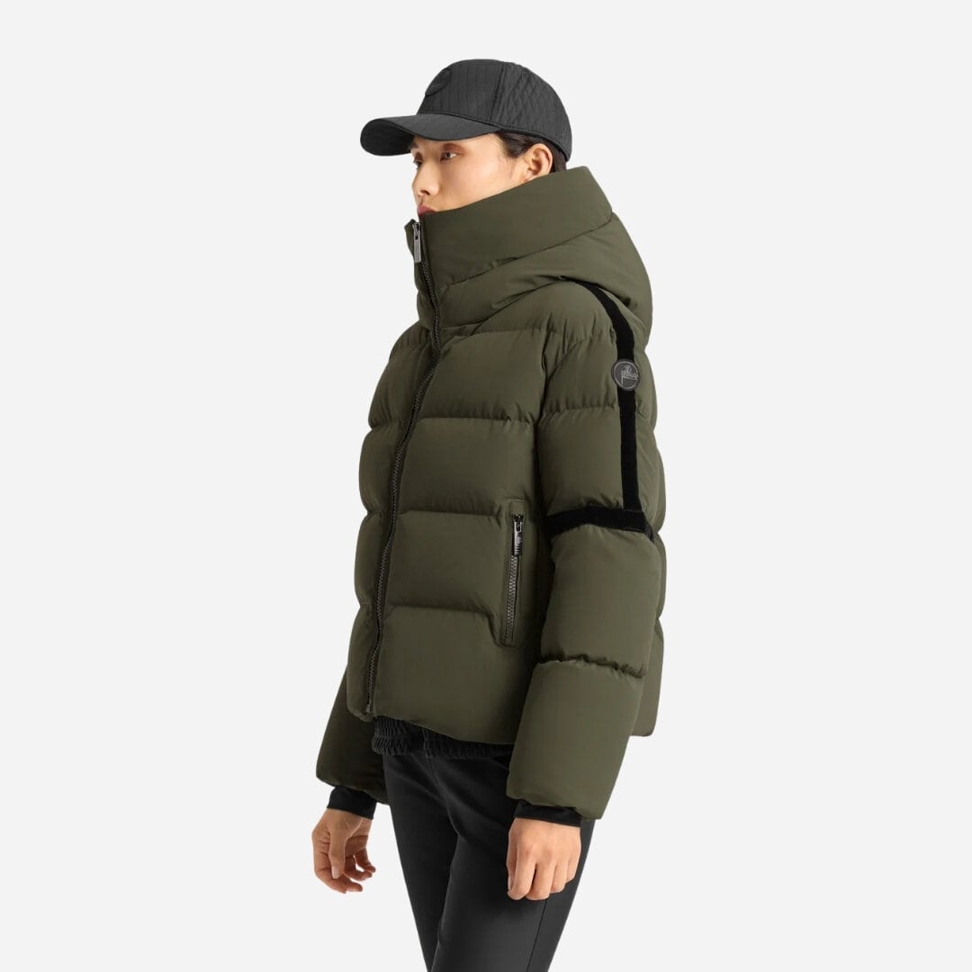 Barsy Down Jacket - Moss Green/Noir