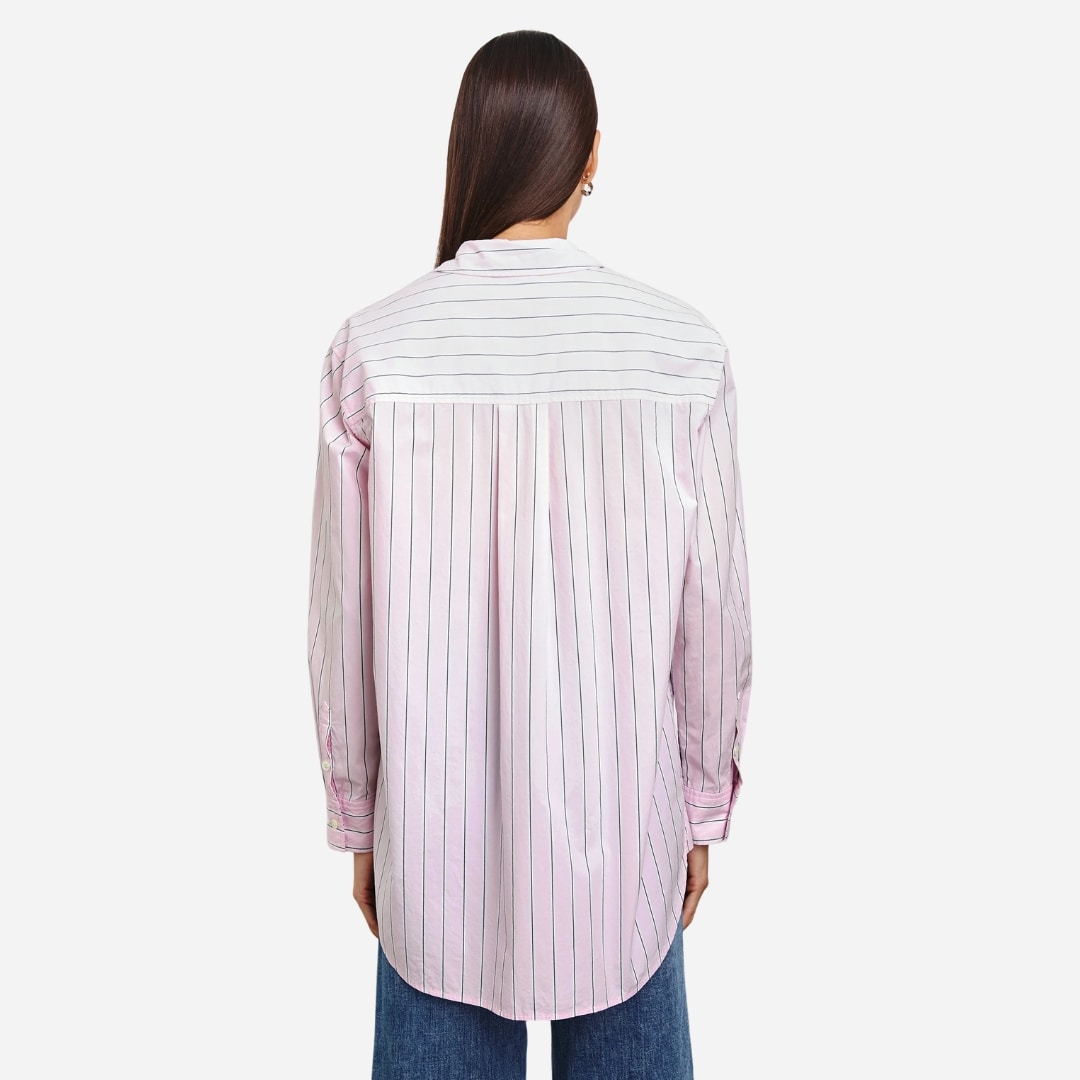 Elsa Shirt - Cherry Blossom Stripe