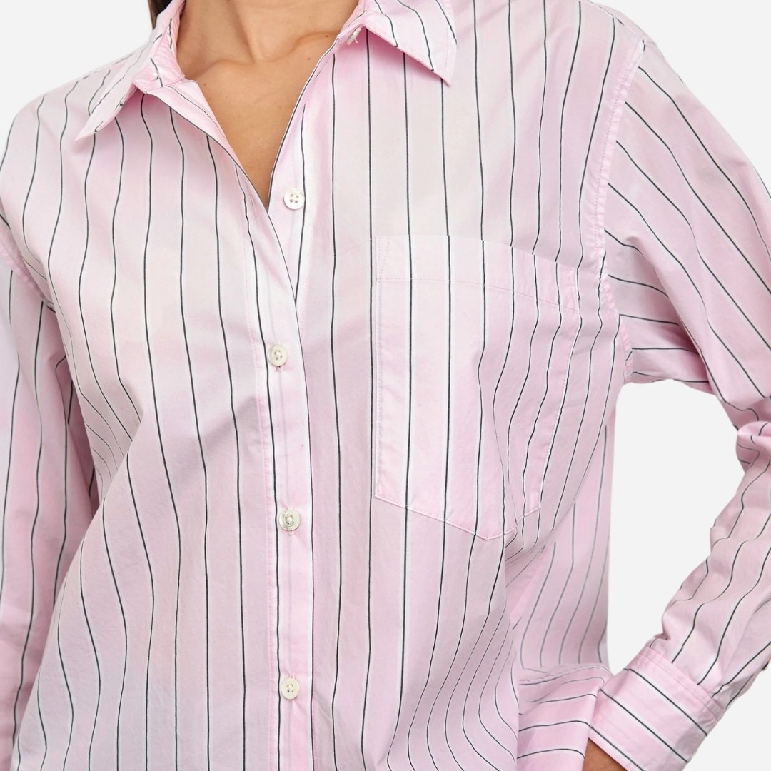 Elsa Shirt - Cherry Blossom Stripe