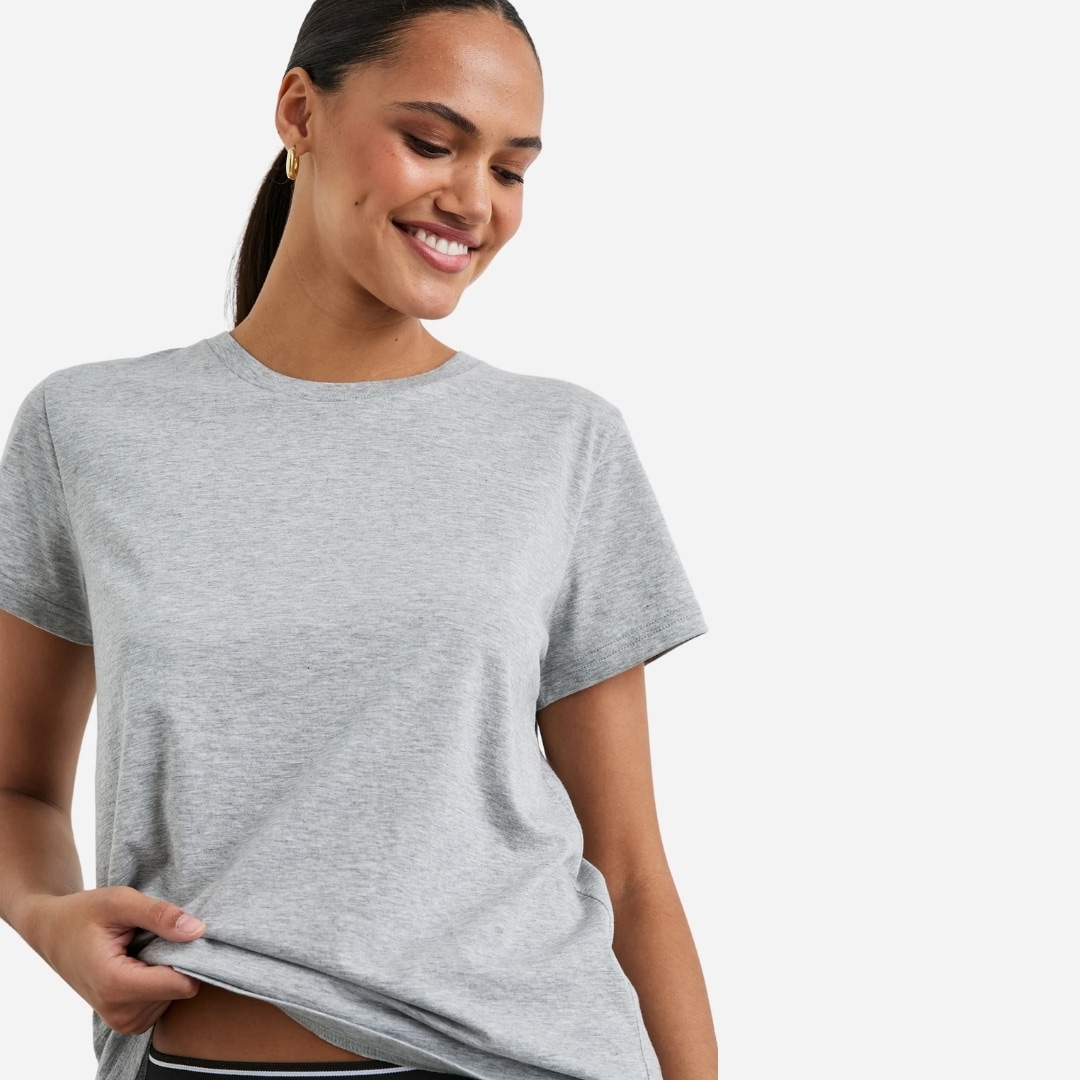Classic Crew T-Shirt - Heather Grey