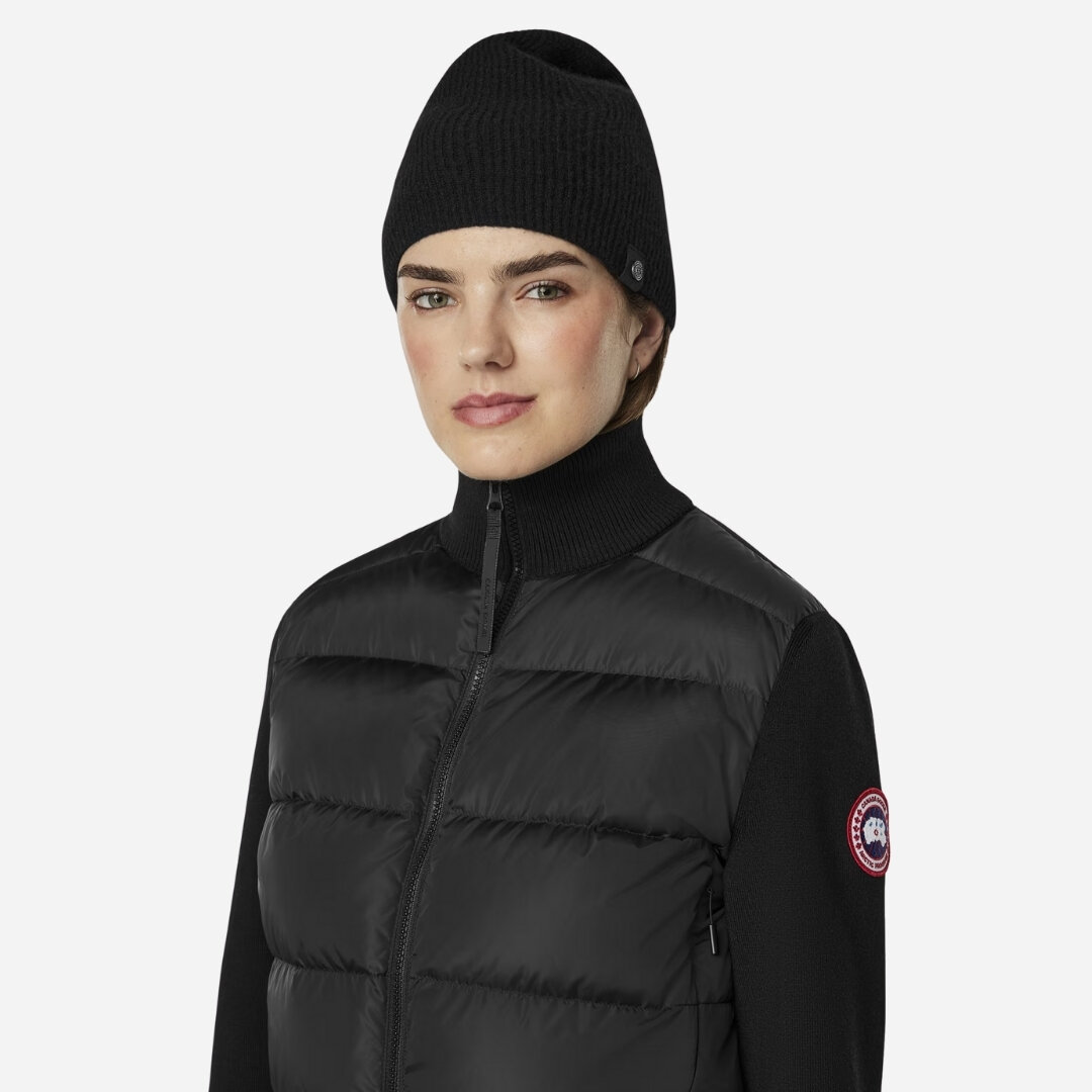 Hybridge Wide Quilt Knit Jacket - Black