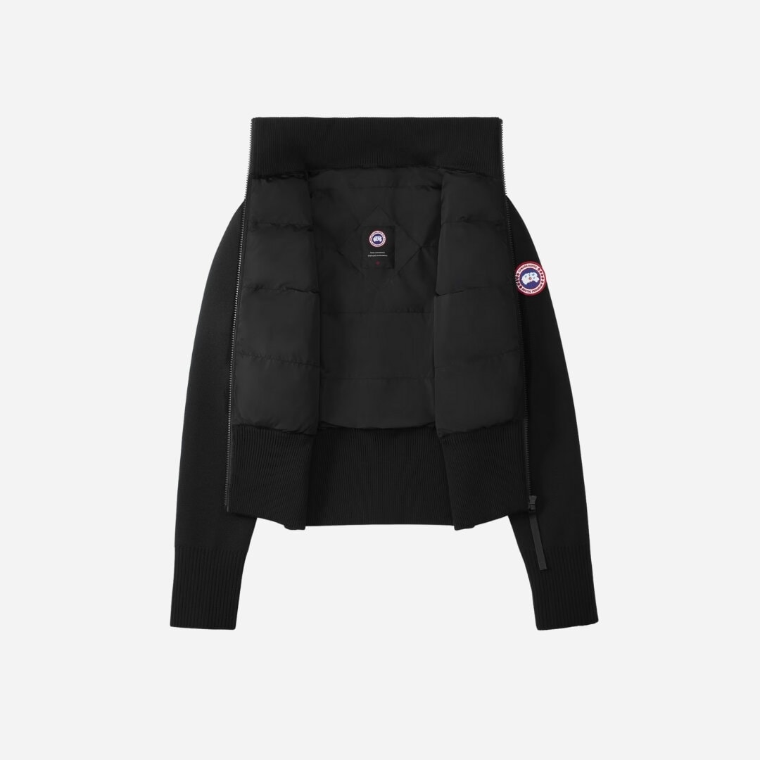 Hybridge Wide Quilt Knit Jacket - Black