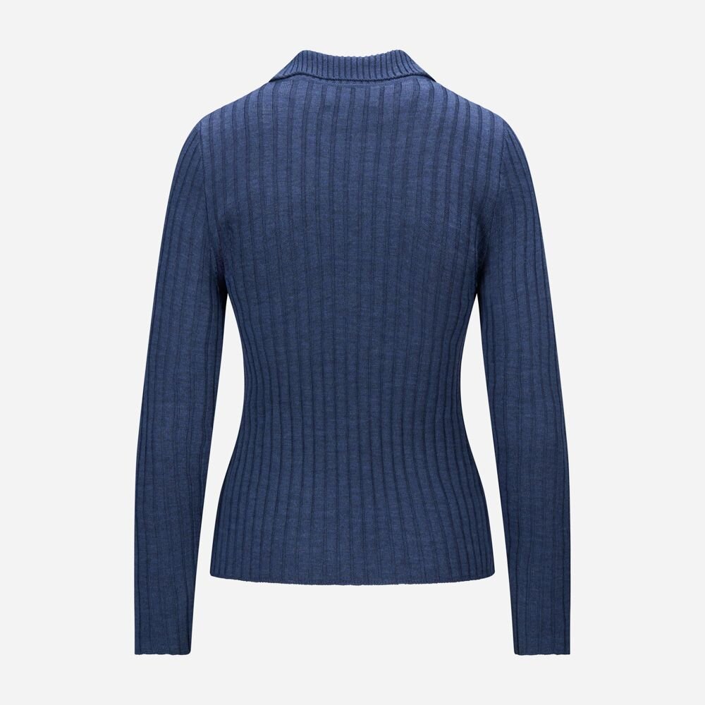 Dome Merino Sweater - Blue Melange