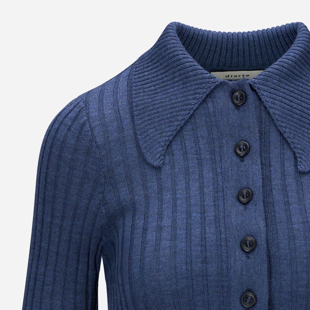 Dome Merino Sweater - Blue Melange