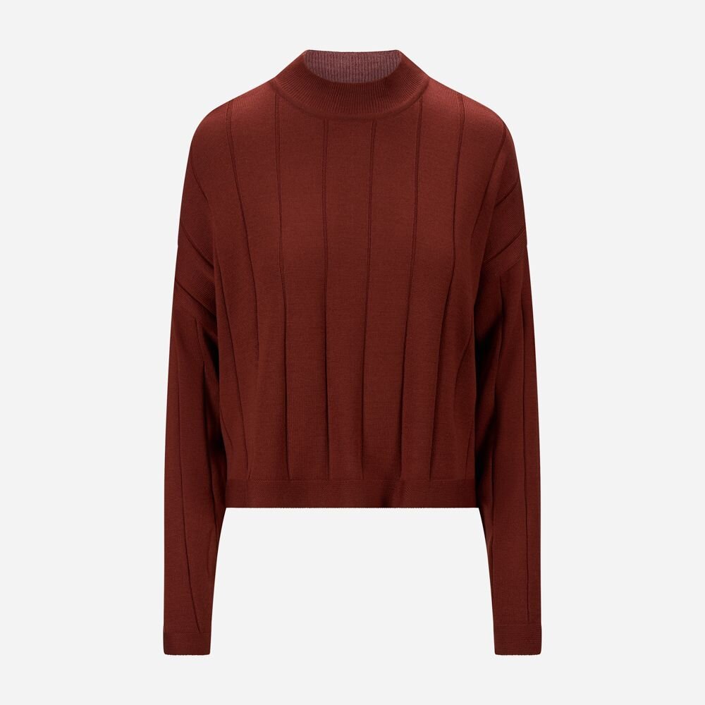 Montie Merino Sweater - Brick