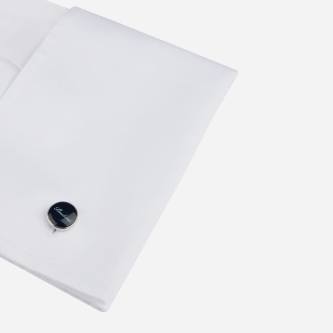 Regular Twill Shirt French Cuff - White