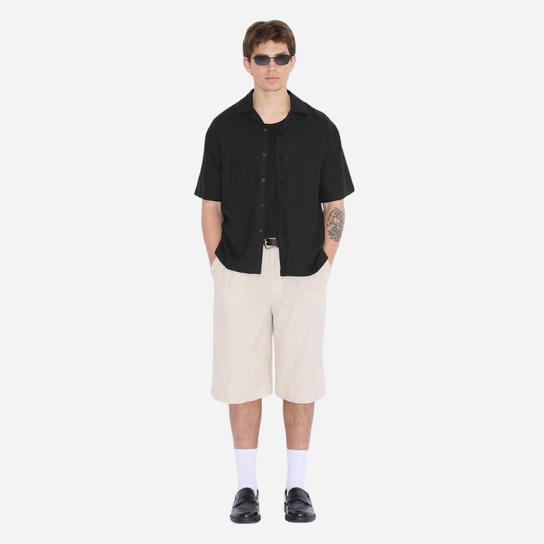 Pier Solid Shirt - Black