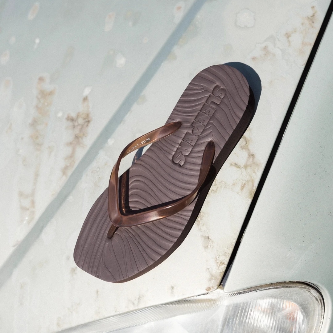 Tapered Platform Transparent - Brown
