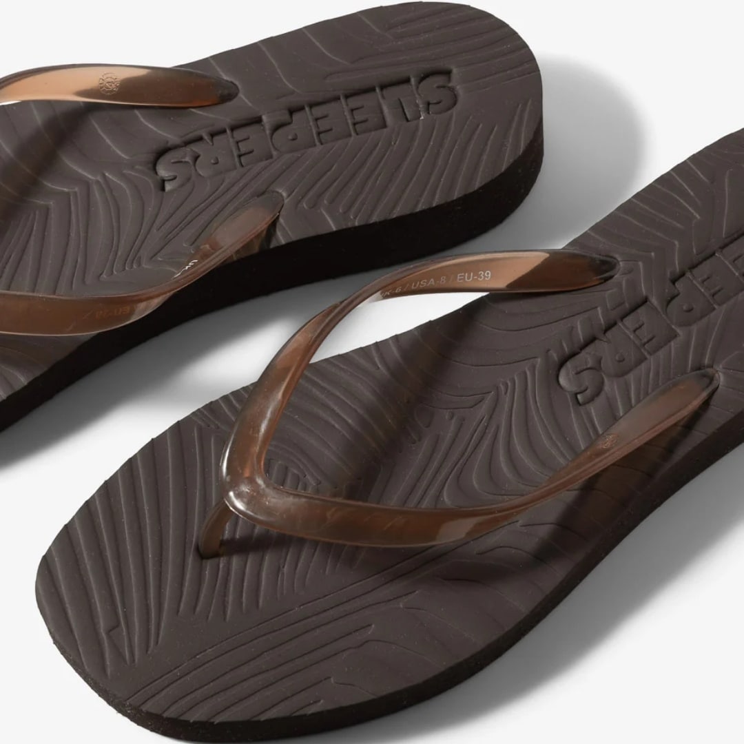 Tapered Platform Transparent - Brown