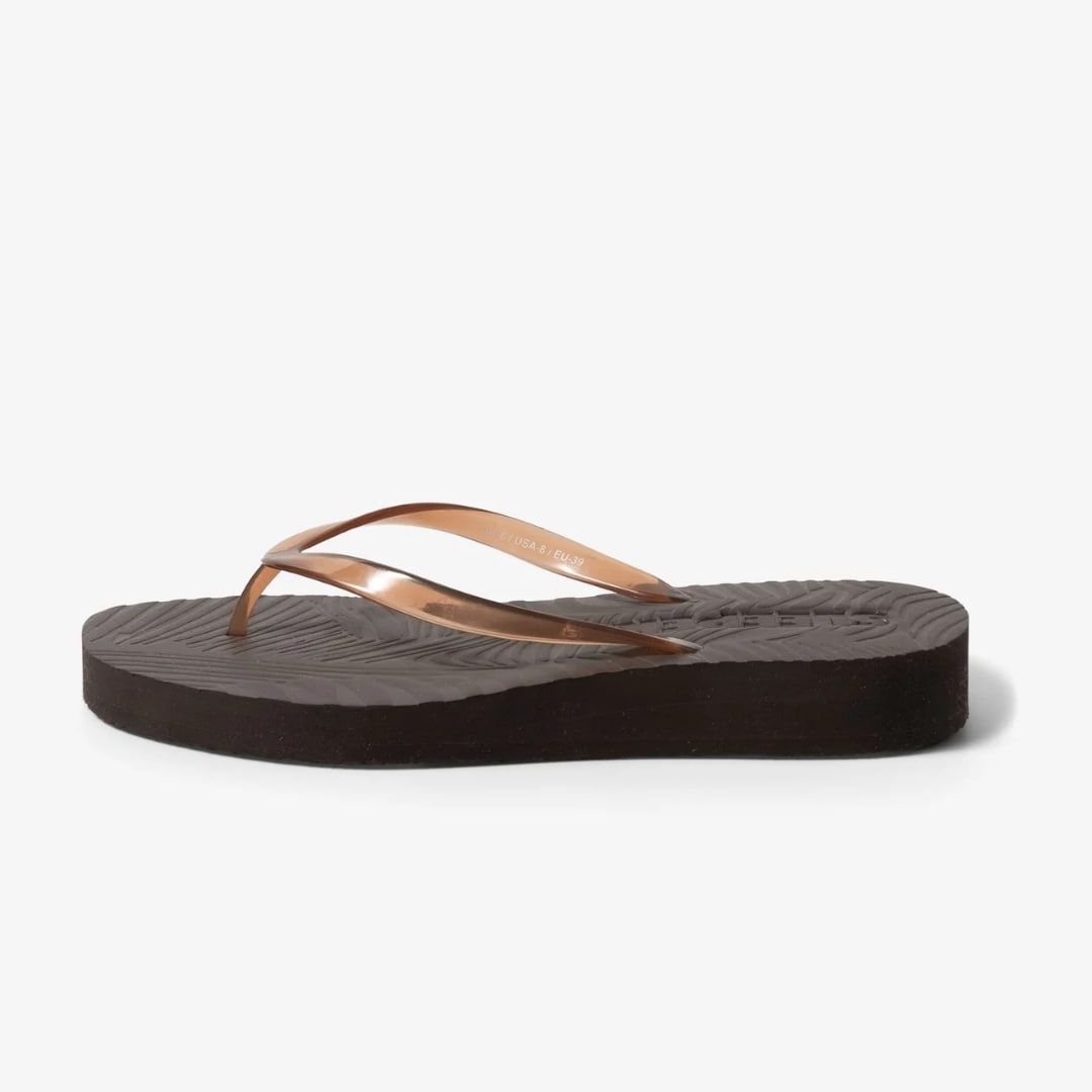 Tapered Platform Transparent - Brown
