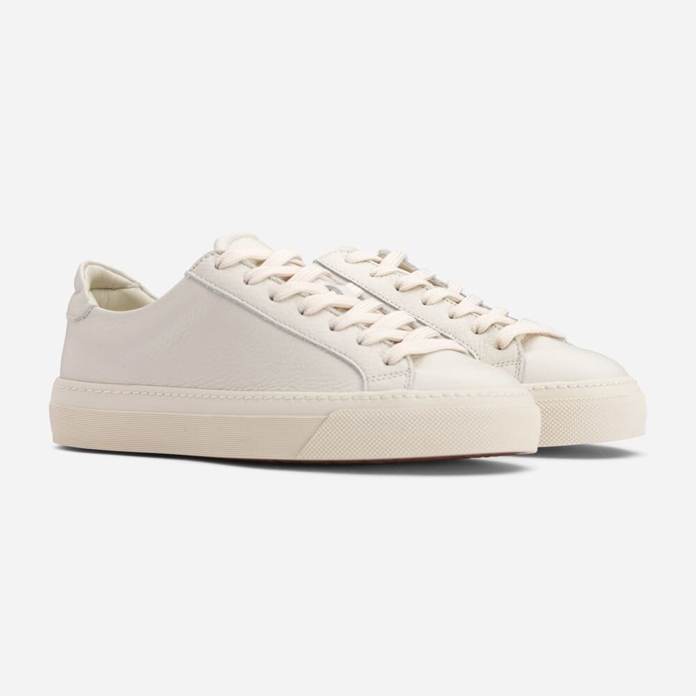 Kit Sneaker - Off White Tumbled Leather