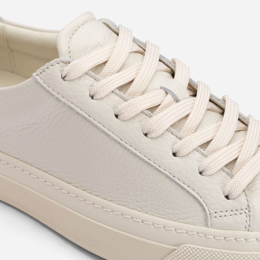 Kit Sneaker - Off White Tumbled Leather