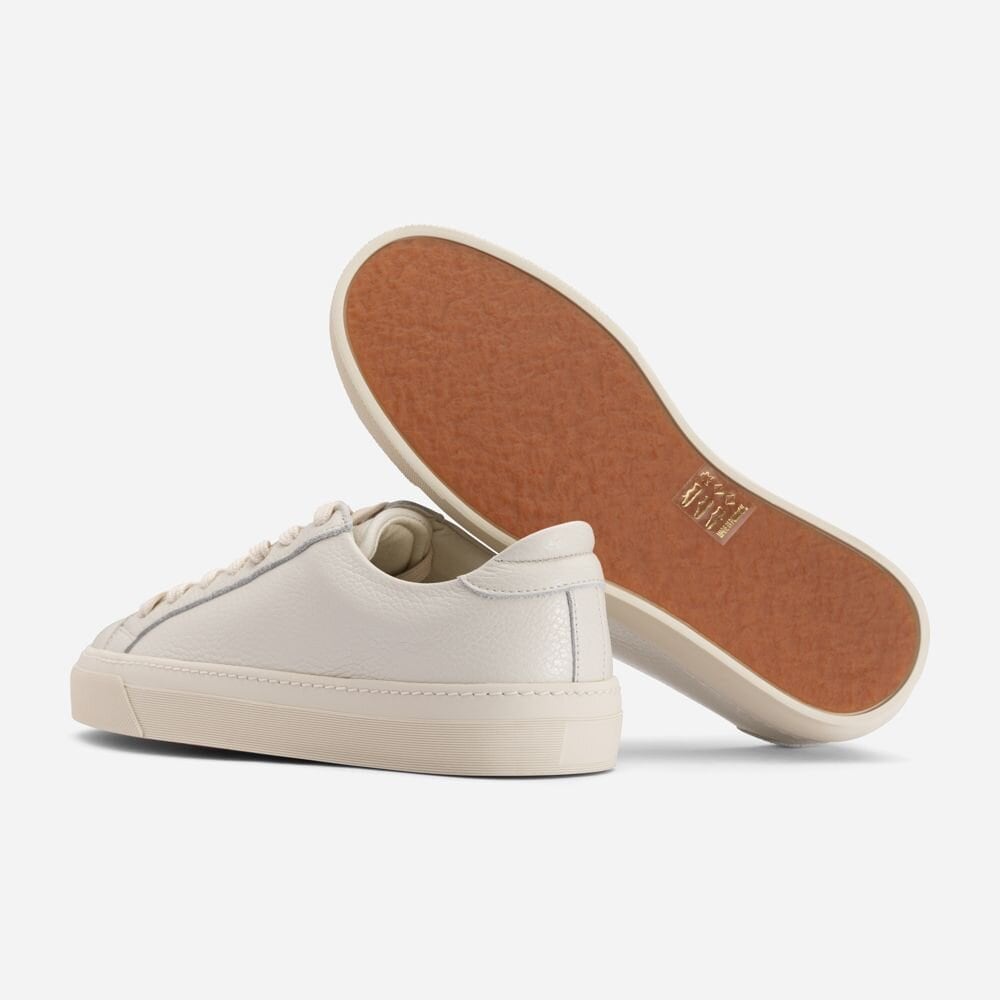 Kit Sneaker - Off White Tumbled Leather