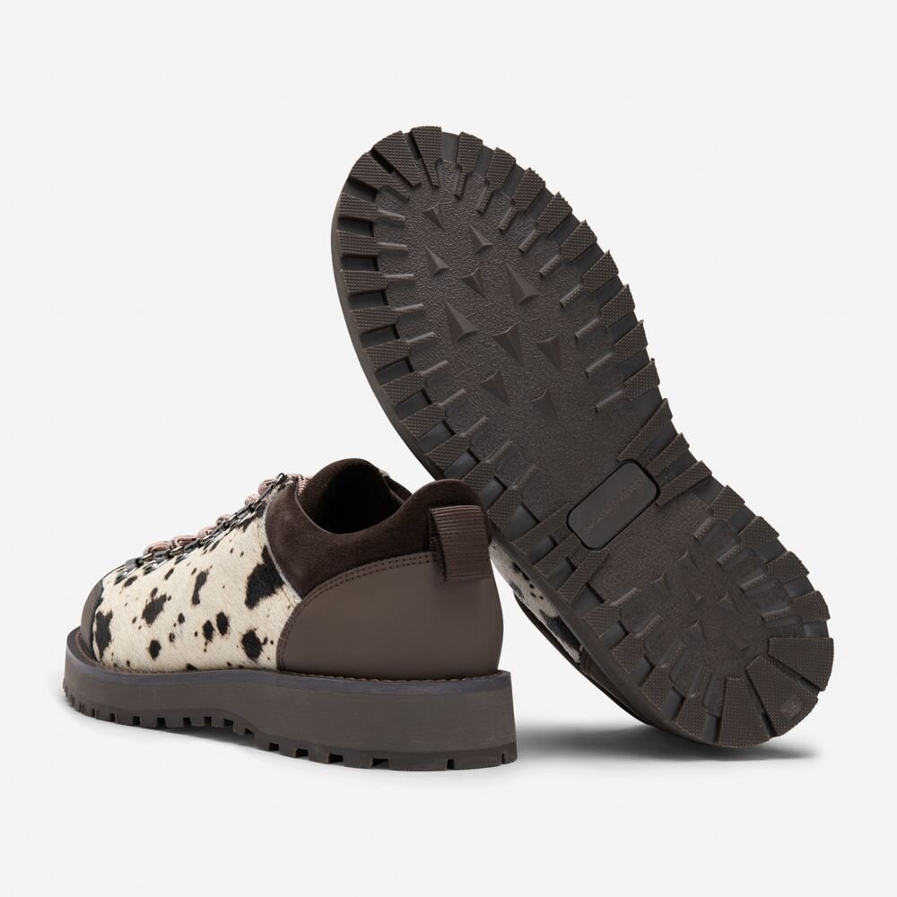 Dun Low Shoe - Hairy Cow Leather