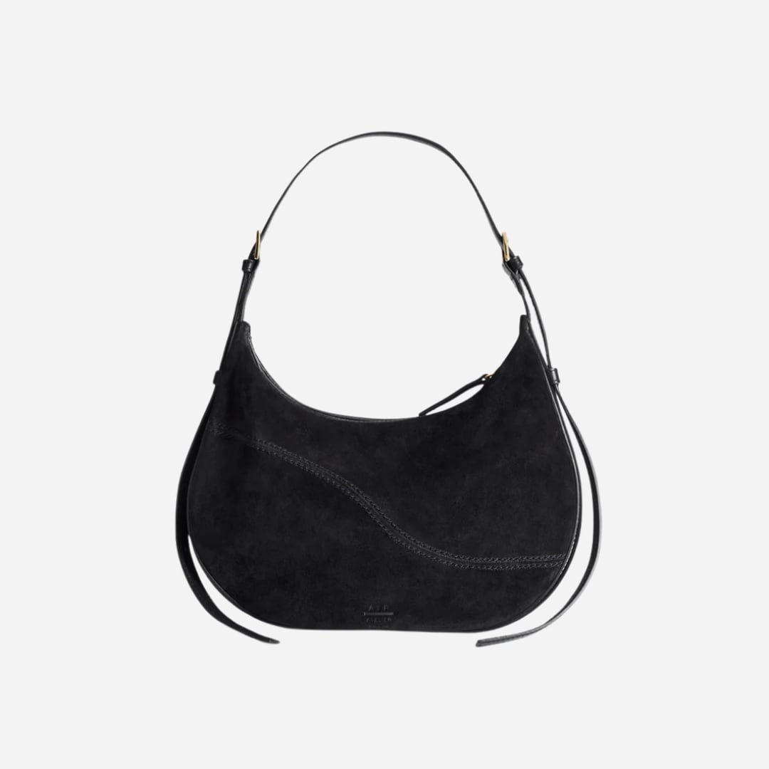 Liveri Bag - Black Suede-Vacchetta
