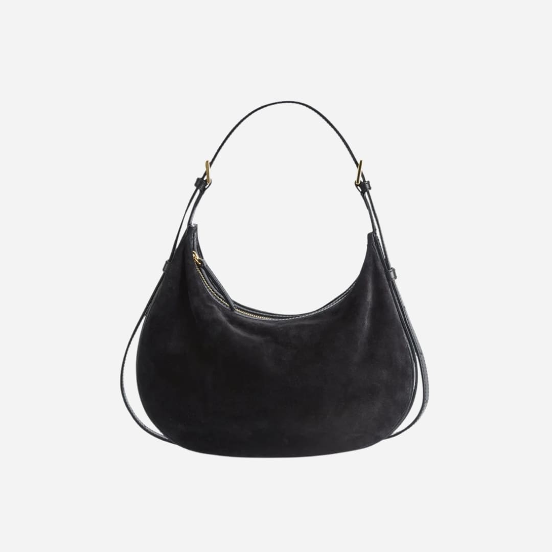 Liveri Bag - Black Suede-Vacchetta