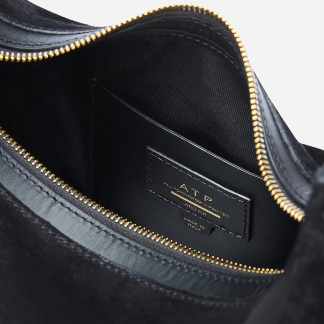 Liveri Bag - Black Suede-Vacchetta