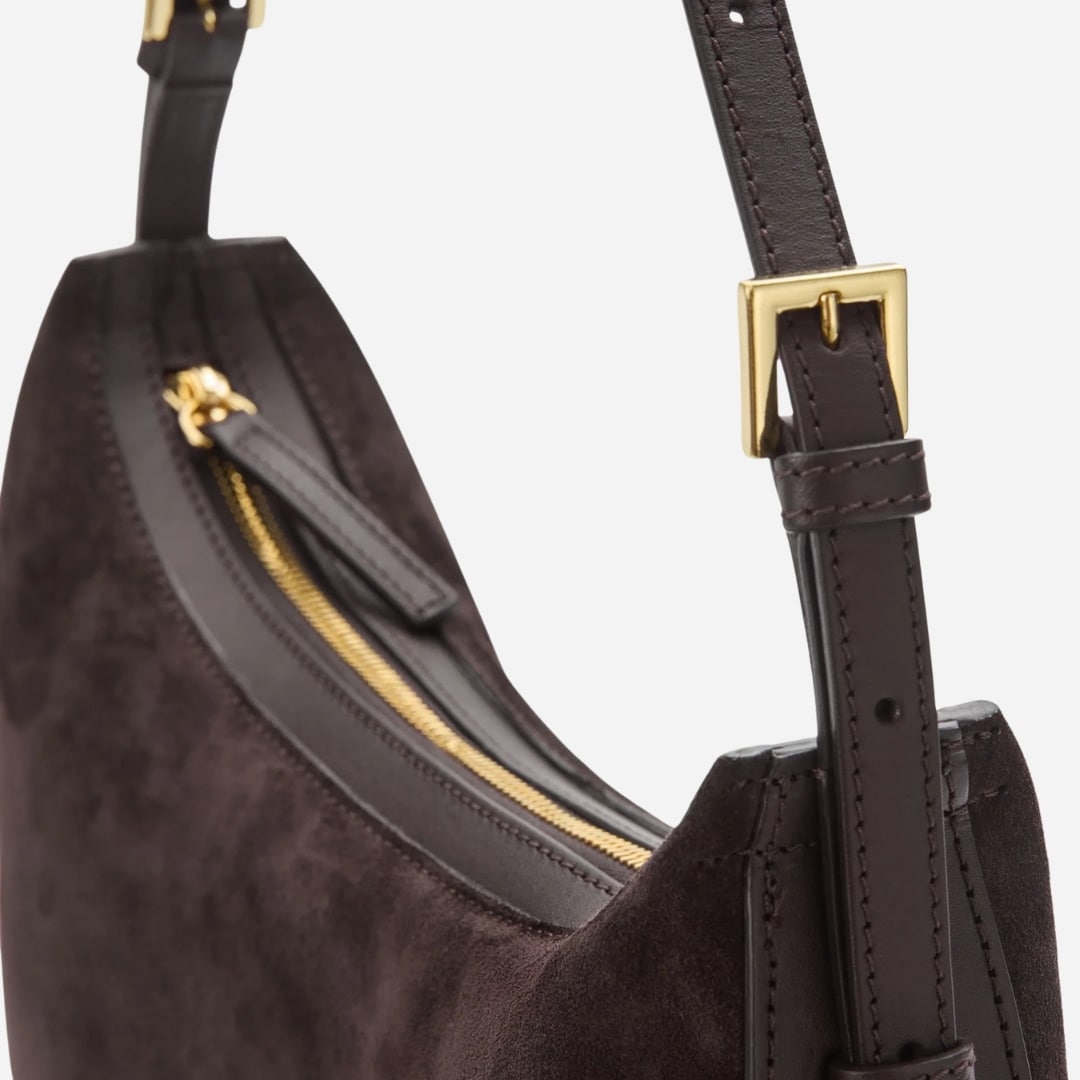 Liveri Bag - Walnut Suede-Vacchetta