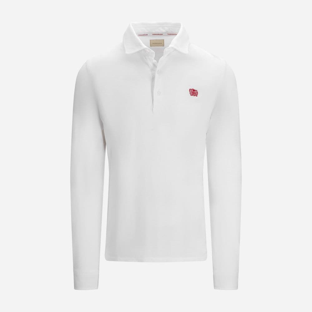 Cris Polo Long Sleeve - White
