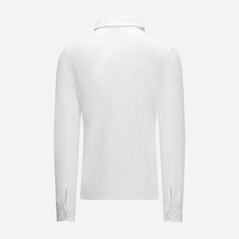 Cris Polo Long Sleeve - White