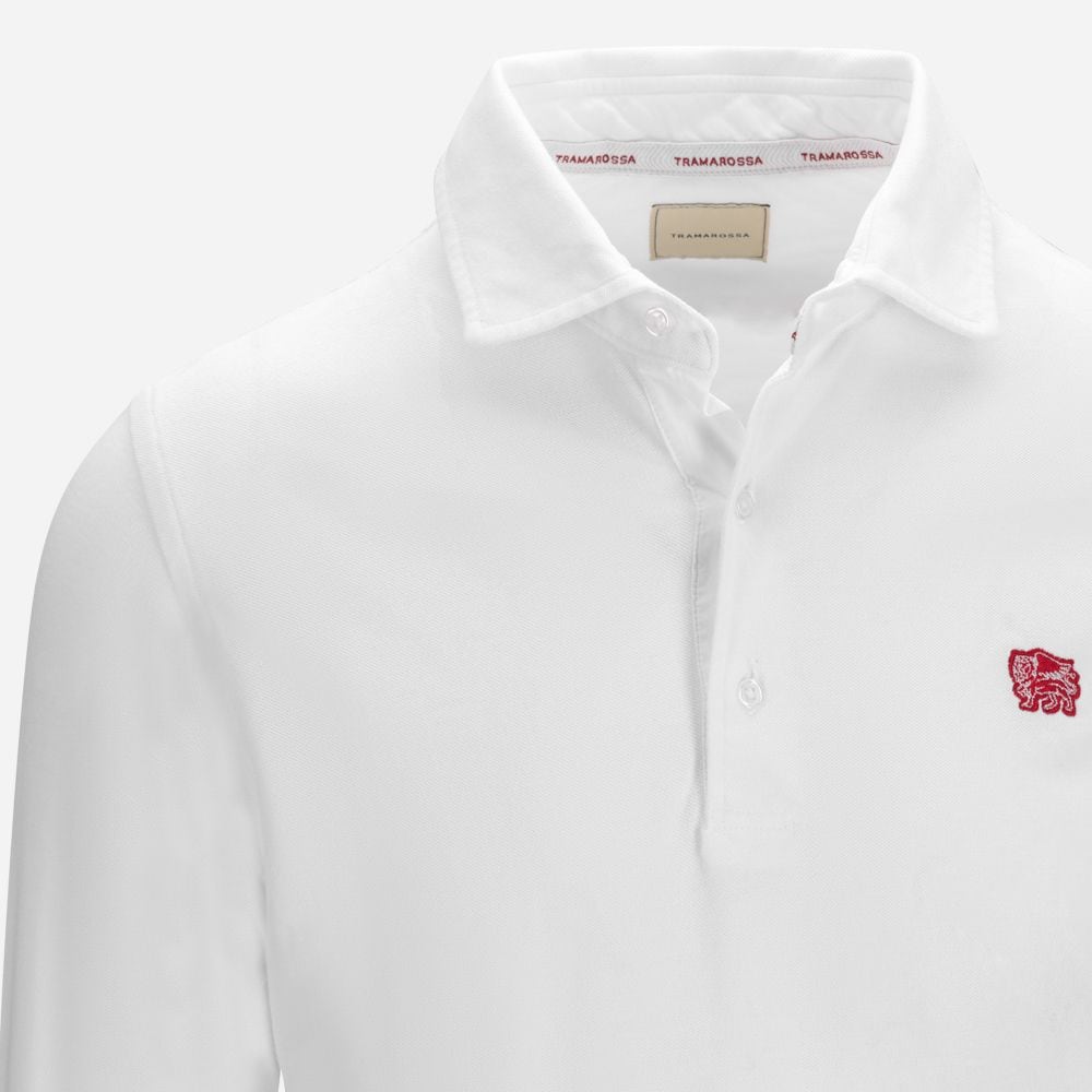 Cris Polo Long Sleeve - White