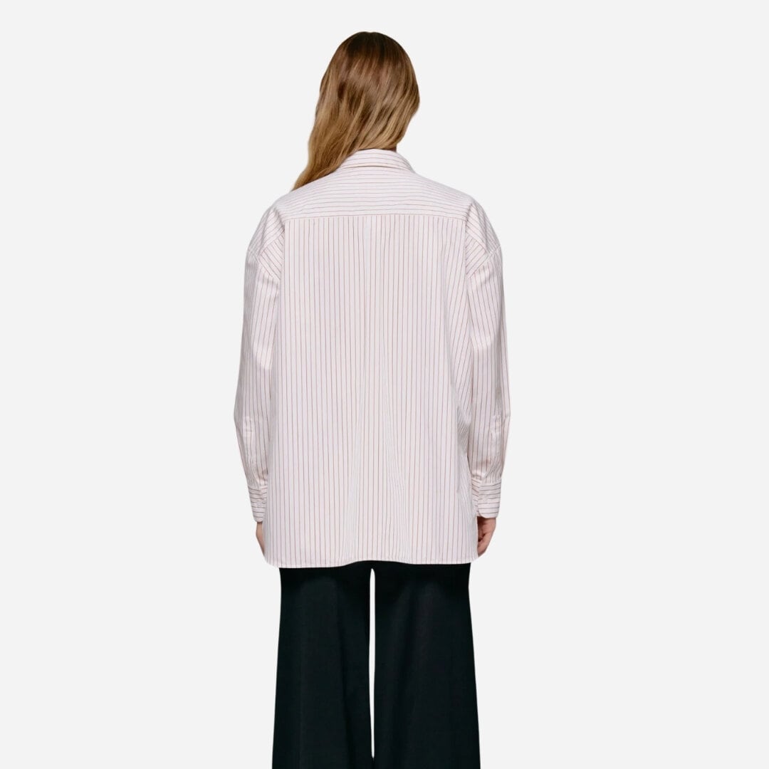 Edwina Shirt - Burnt Orange Stripe