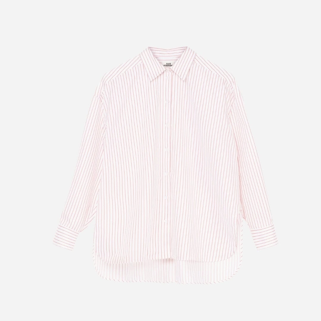 Edwina Shirt - Burnt Orange Stripe