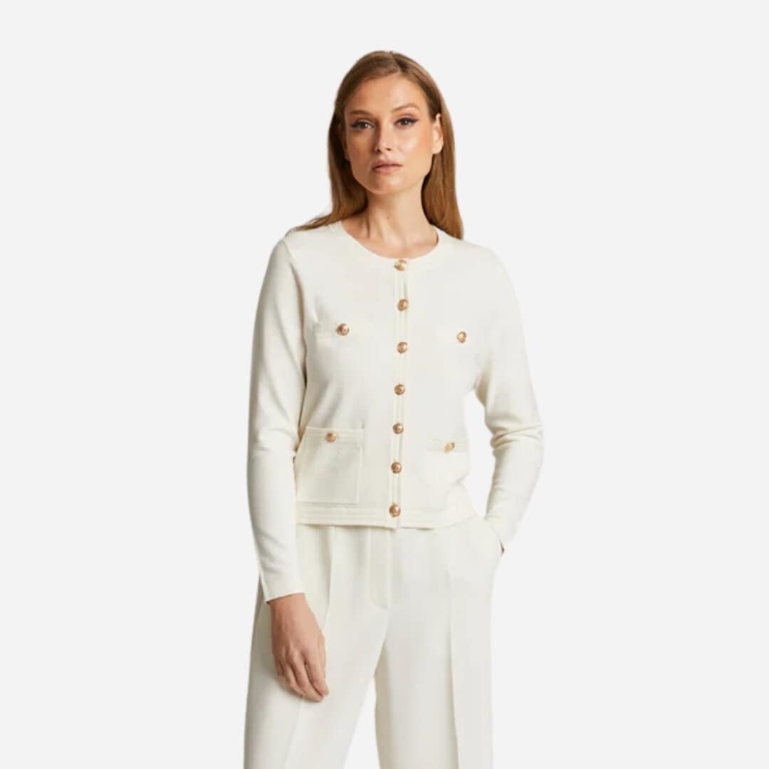 Charlott Cardigan - Chalk White