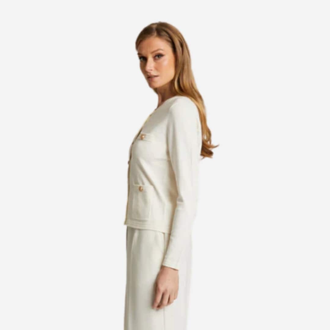 Charlott Cardigan - Chalk White