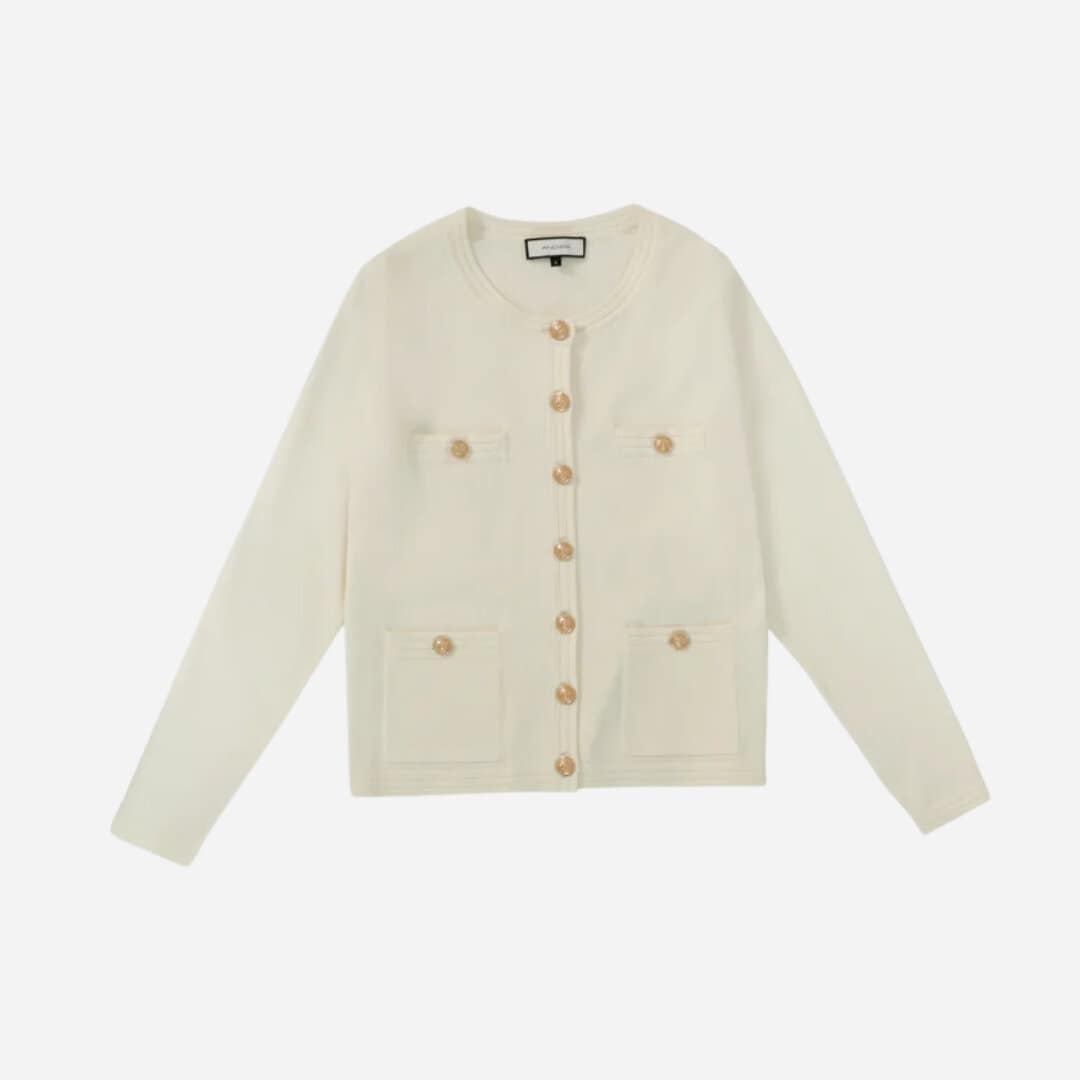 Charlott Cardigan - Chalk White