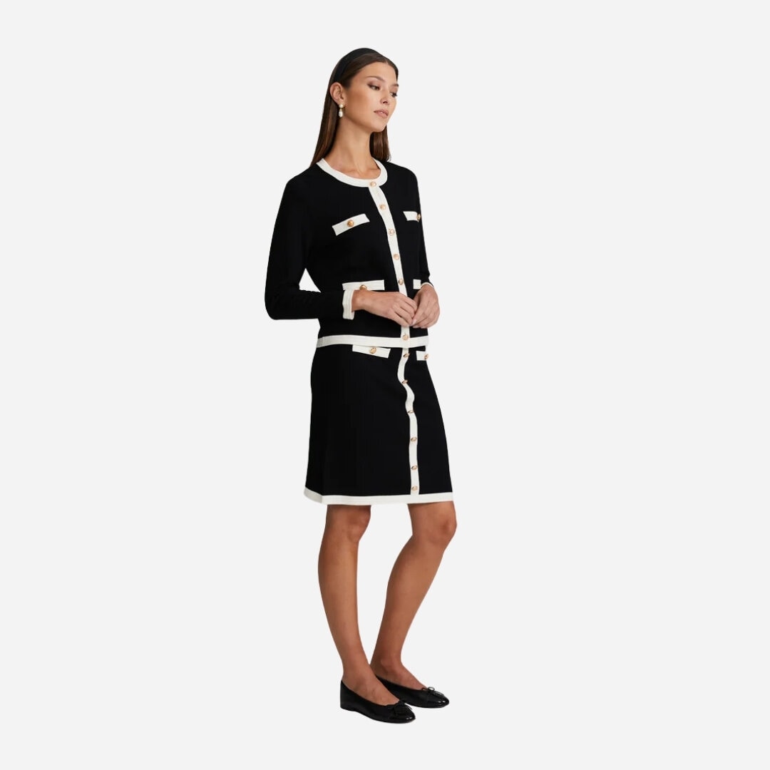 Charlott Cardigan - Black And White