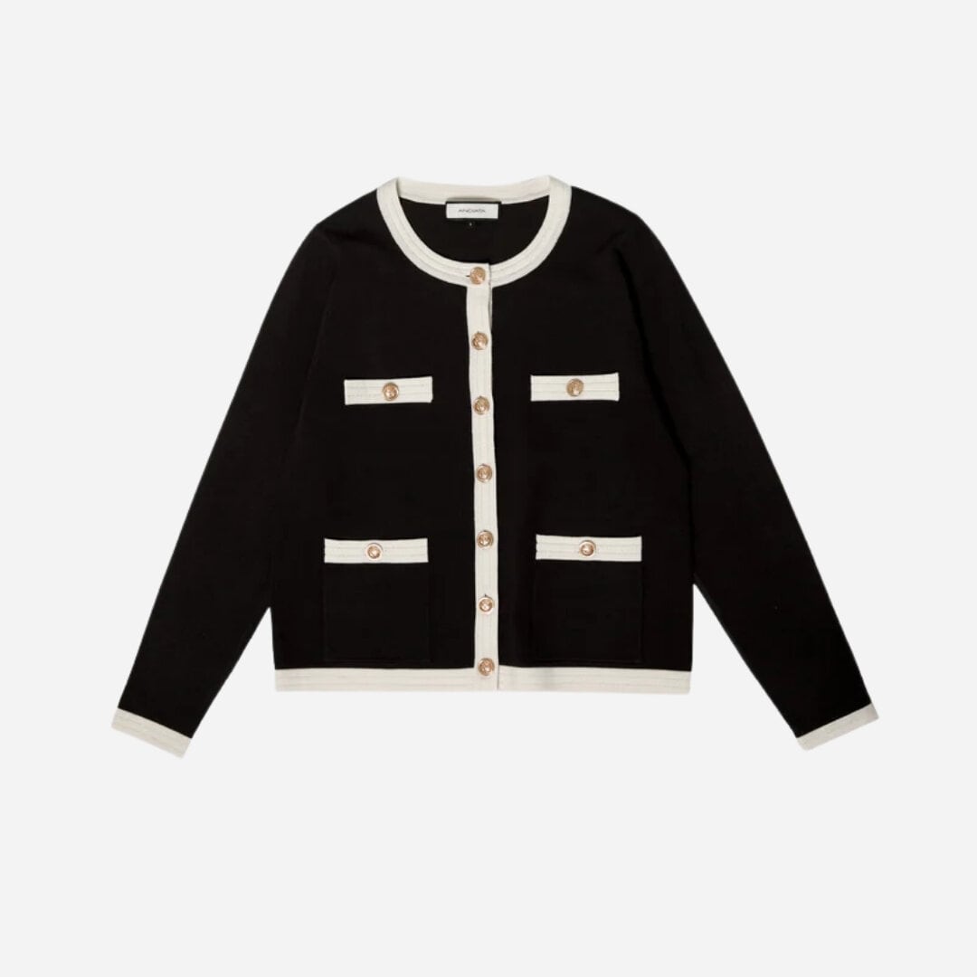 Charlott Cardigan - Black And White