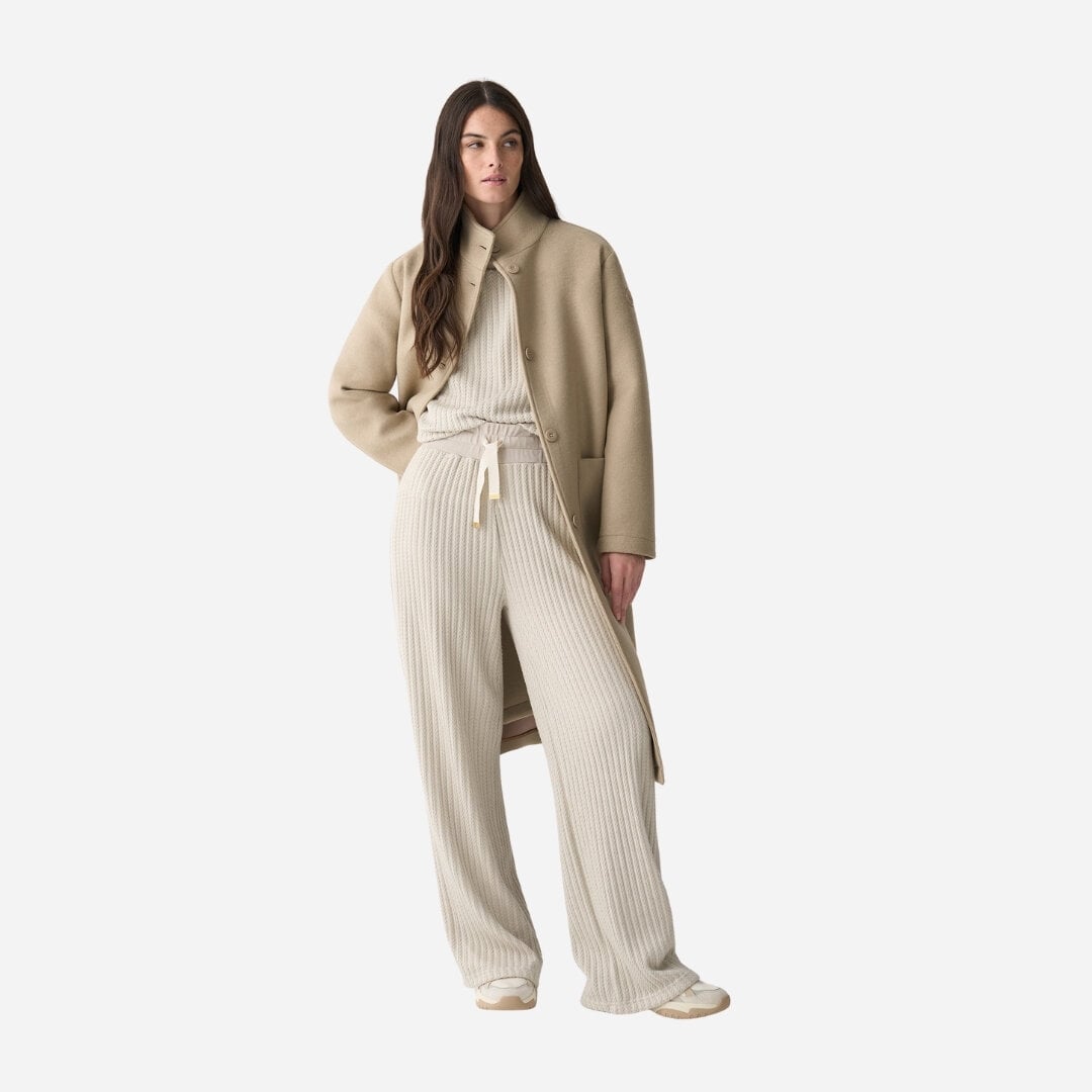 Cable-Knit Tracksuit Bottoms - Beige
